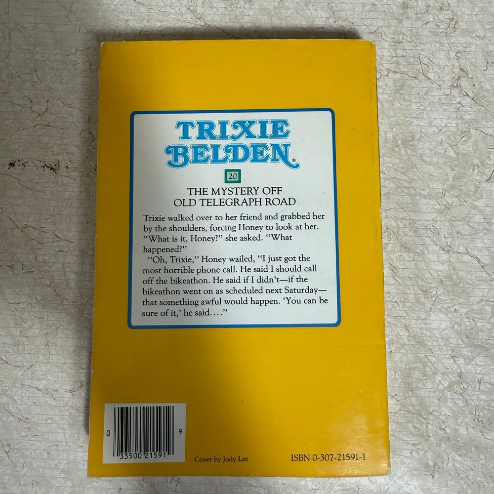 Trixie Belden The Mystery Off Old Telegraph Road Book Vintage Kathryn Kenny - Picture 6 of 6